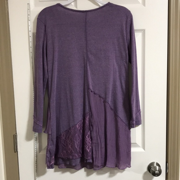 Oh You Pretty Angel!  Adorable purple sweater/tunic style top by Pretty Angel - Picture 3 of 8